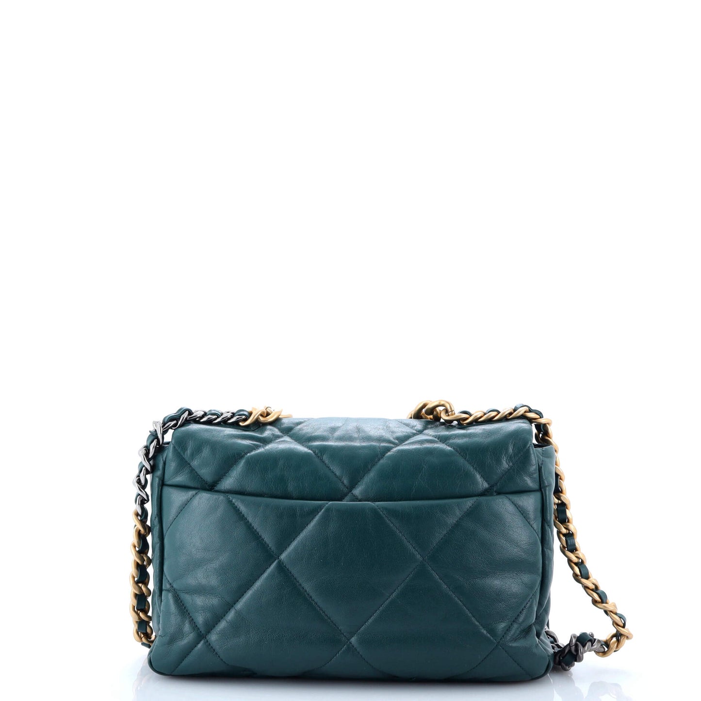 19 Flap Bag Quilted Leather Large