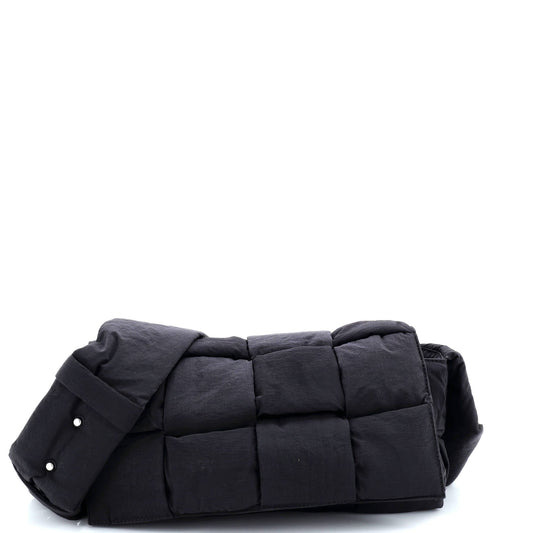 Padded Tech Cassette Crossbody Bag Intrecciato Nylon