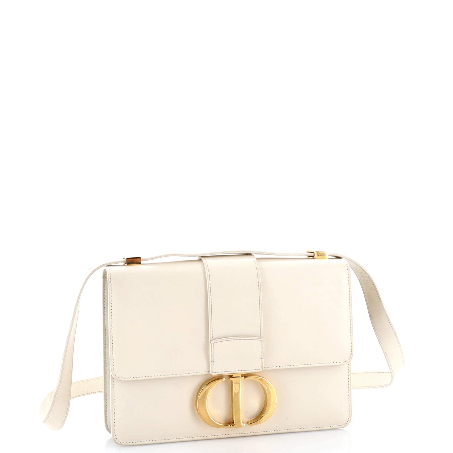 30 Montaigne Flap Bag Leather