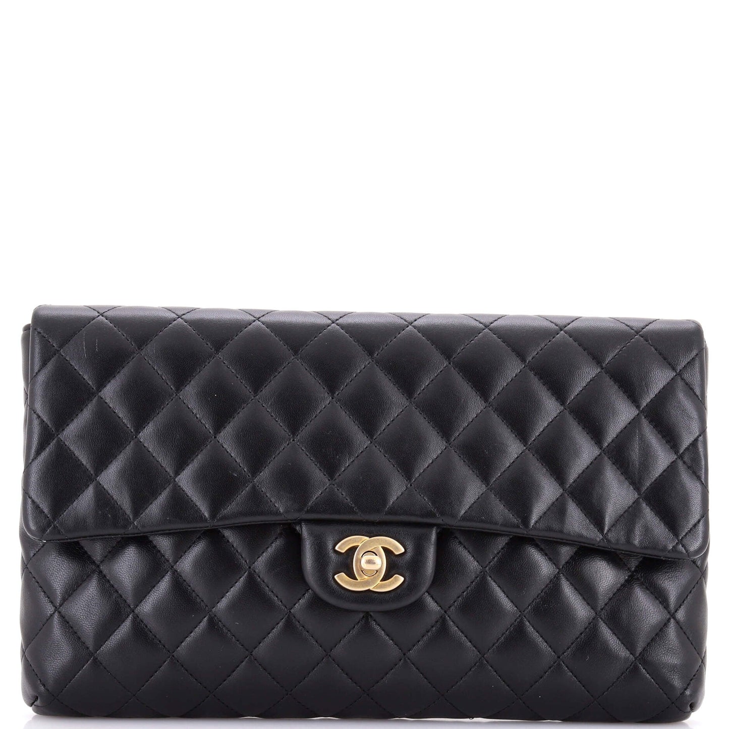 Classic Flap Clutch Quilted Lambskin