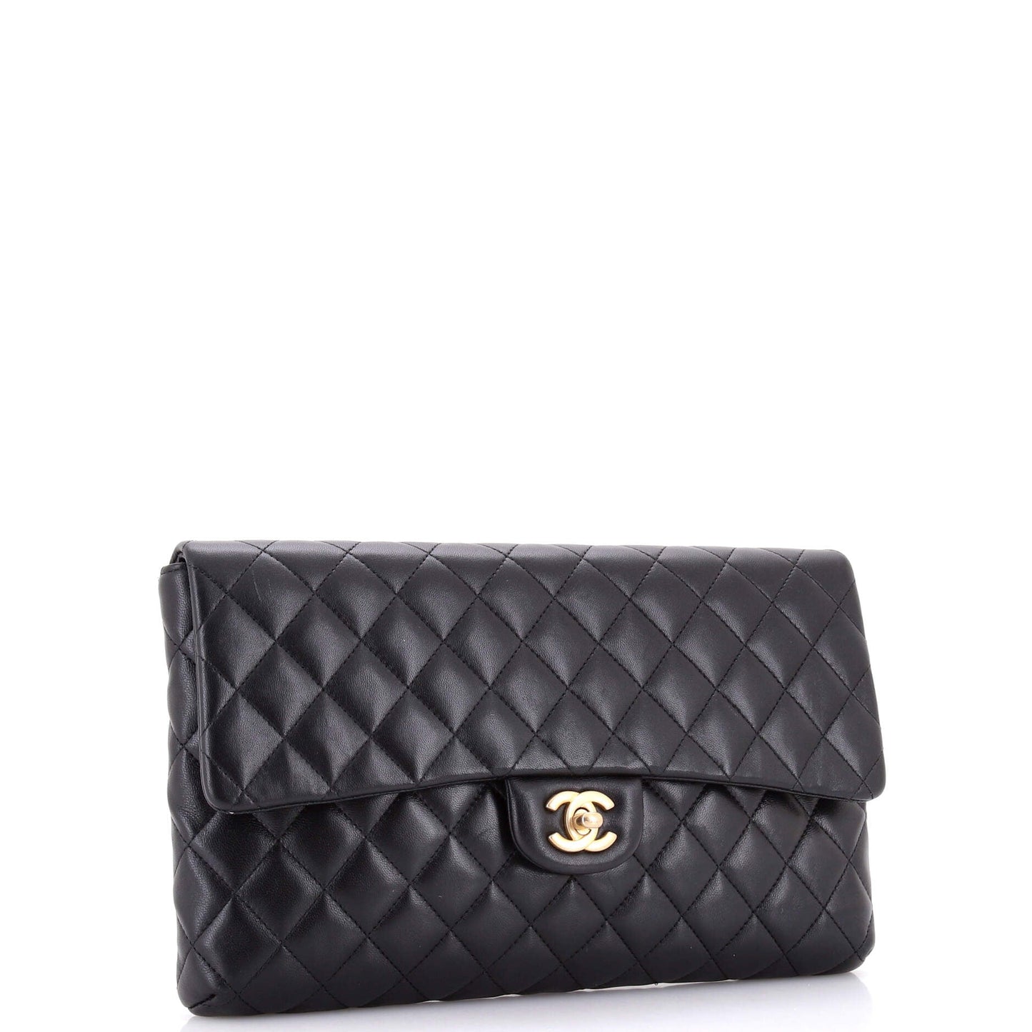 Classic Flap Clutch Quilted Lambskin