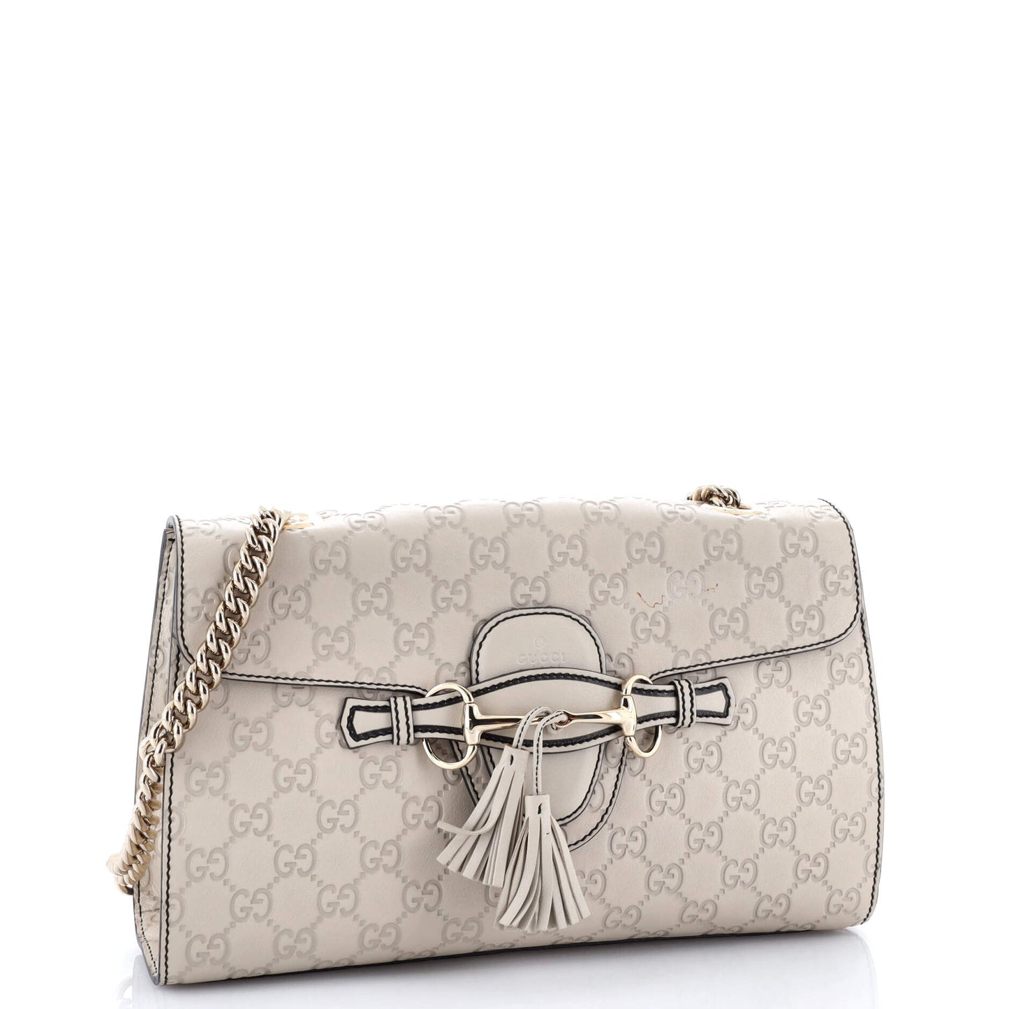 Emily Chain Flap Bag Guccissima Leather Medium
