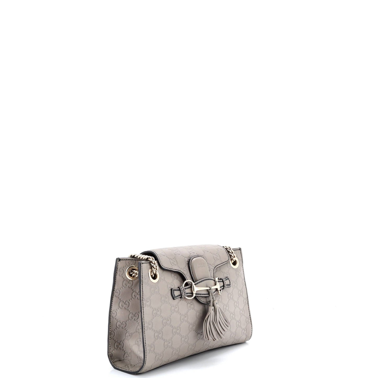 Emily Chain Flap Shoulder Bag Guccissima Leather Small