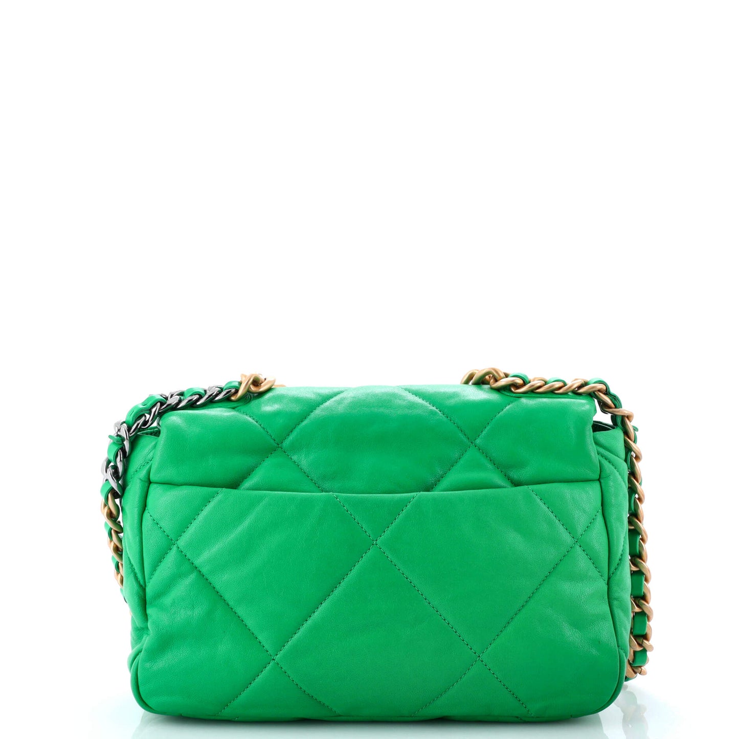 19 Flap Bag Quilted Leather Medium