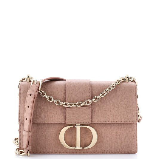 30 Montaigne Chain Flap Bag Leather East West