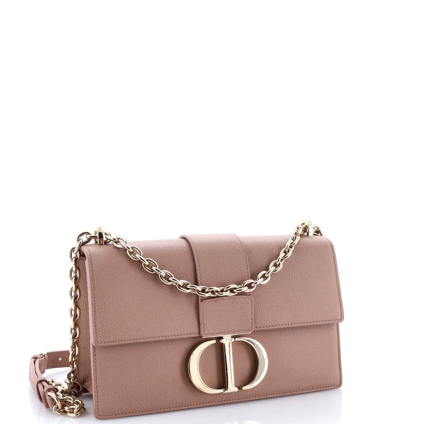 30 Montaigne Chain Flap Bag Leather East West