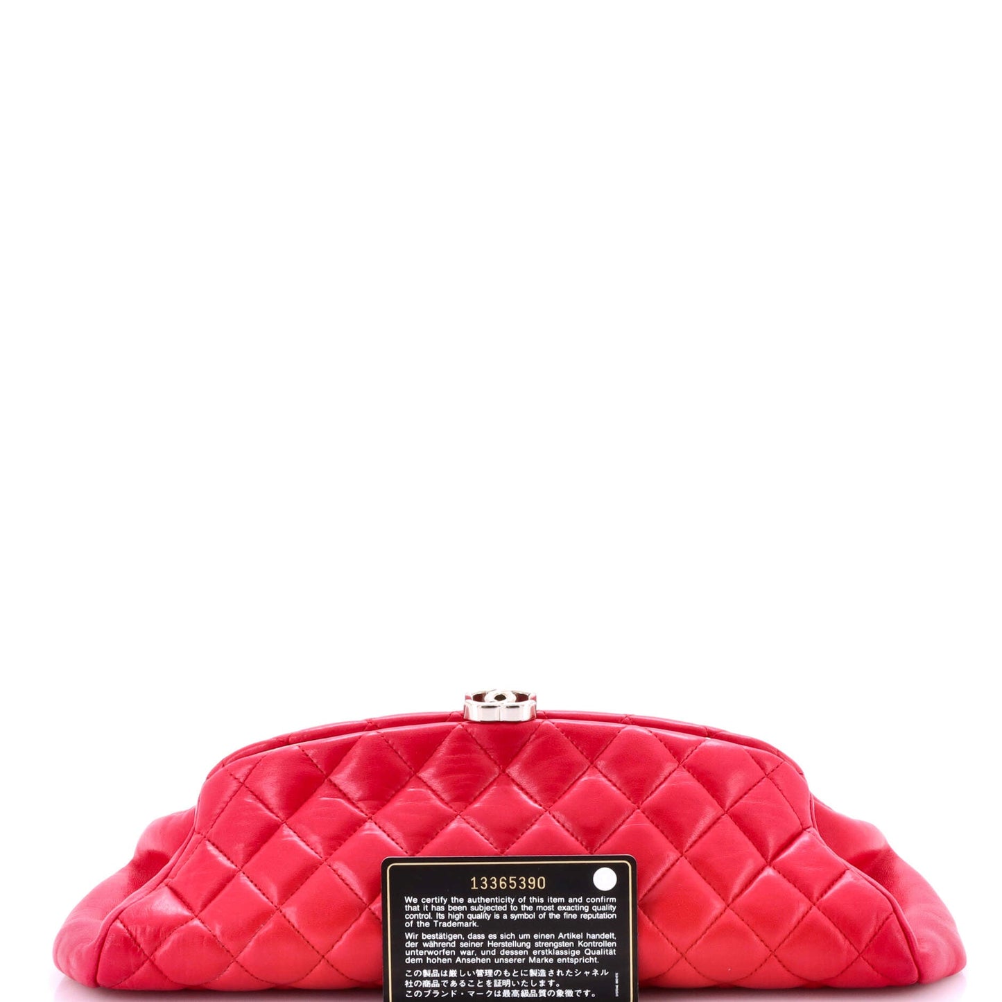 Timeless Clutch Quilted Lambskin