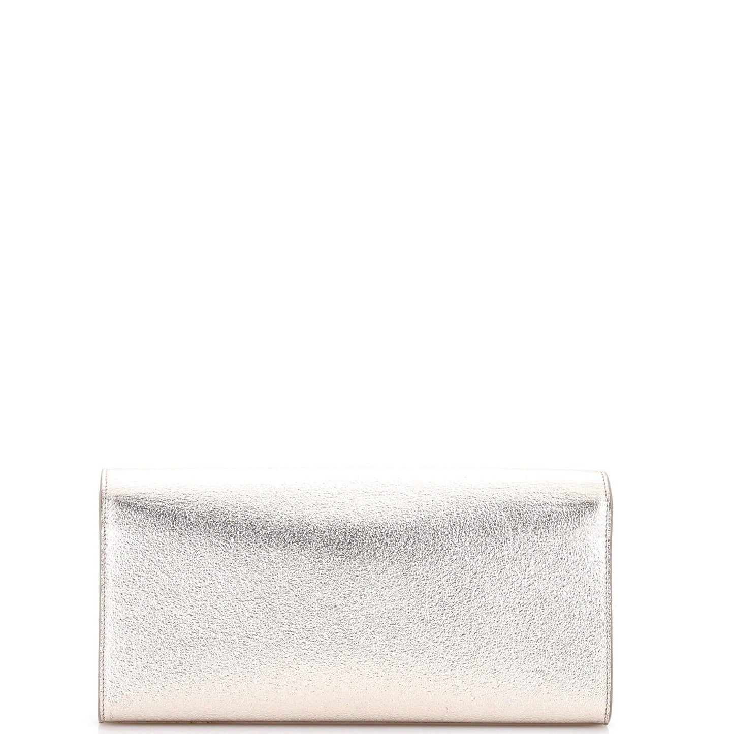 Classic Monogram Clutch Metallic Calfskin Long