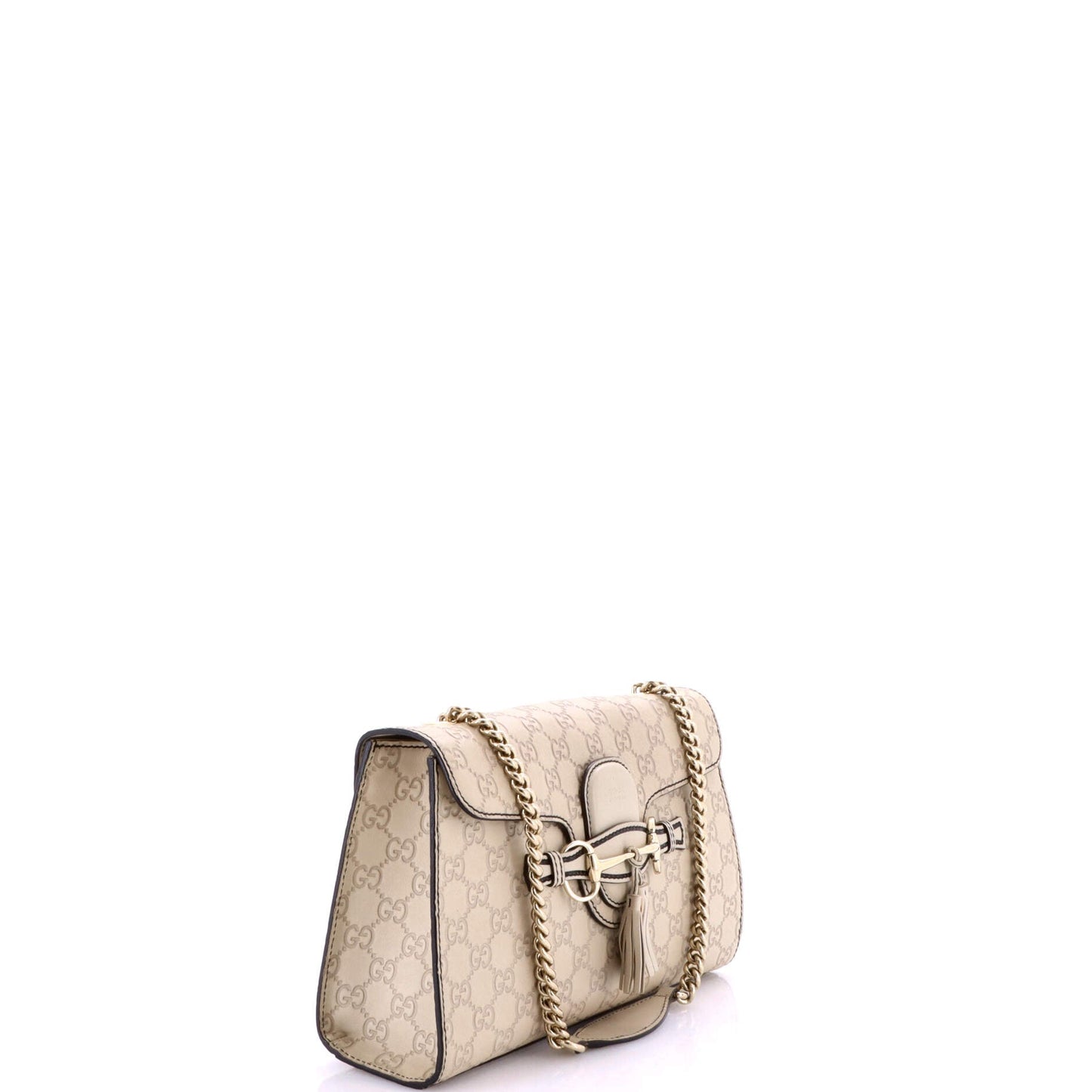 Emily Chain Flap Bag Guccissima Leather Medium