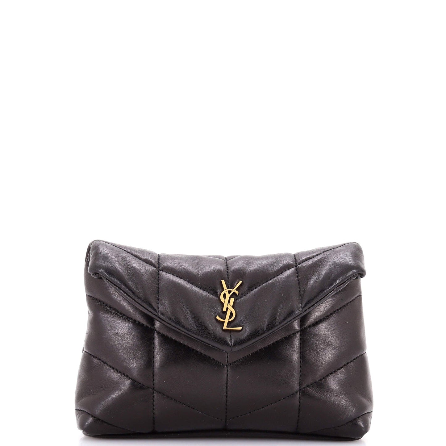 LouLou Puffer Clutch Leather Small