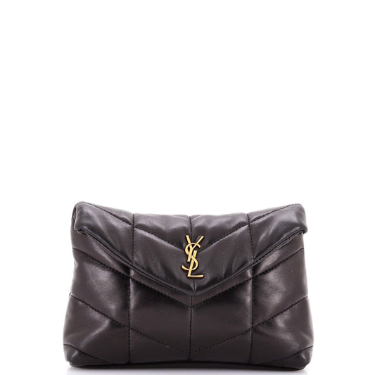 LouLou Puffer Clutch Leather Small