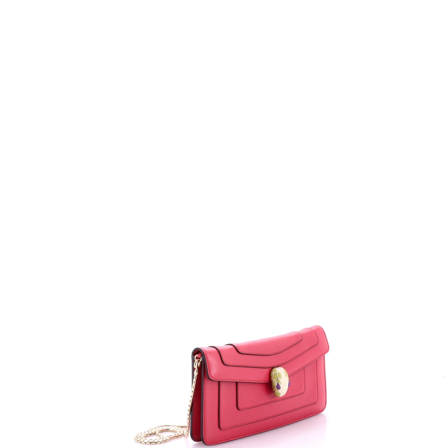 Serpenti Forever Chain Clutch Leather