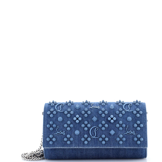 Paloma Wallet on Chain Embellished Denim
