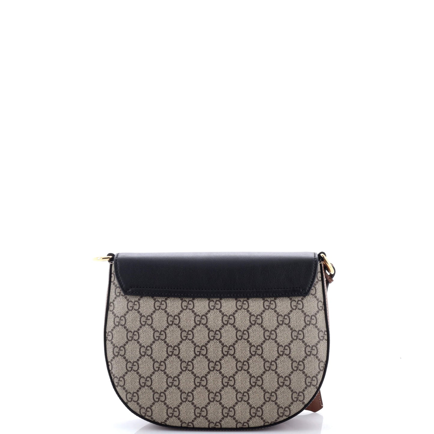 Padlock Saddle Shoulder Bag GG Coated Canvas and Leather Medium