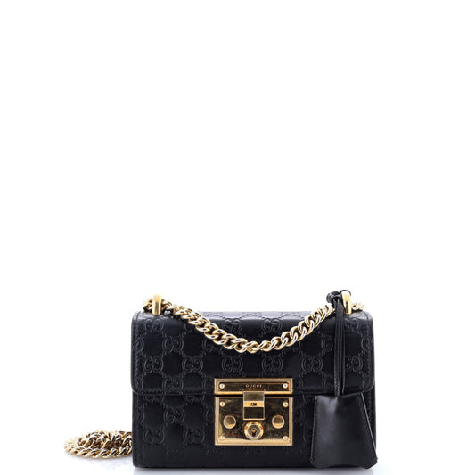 Padlock Shoulder Bag Guccissima Leather Small