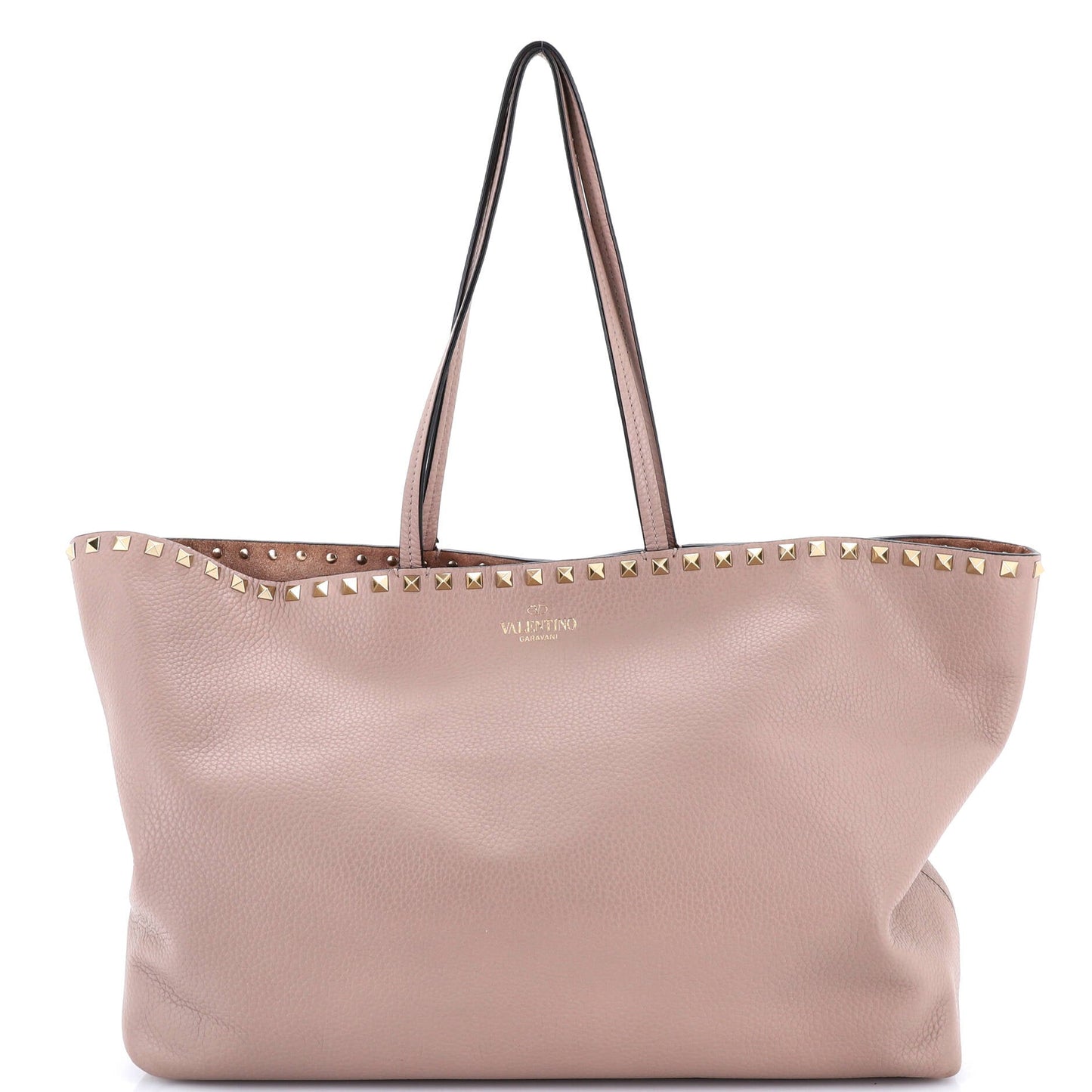 Rockstud Shopper Tote Leather Medium