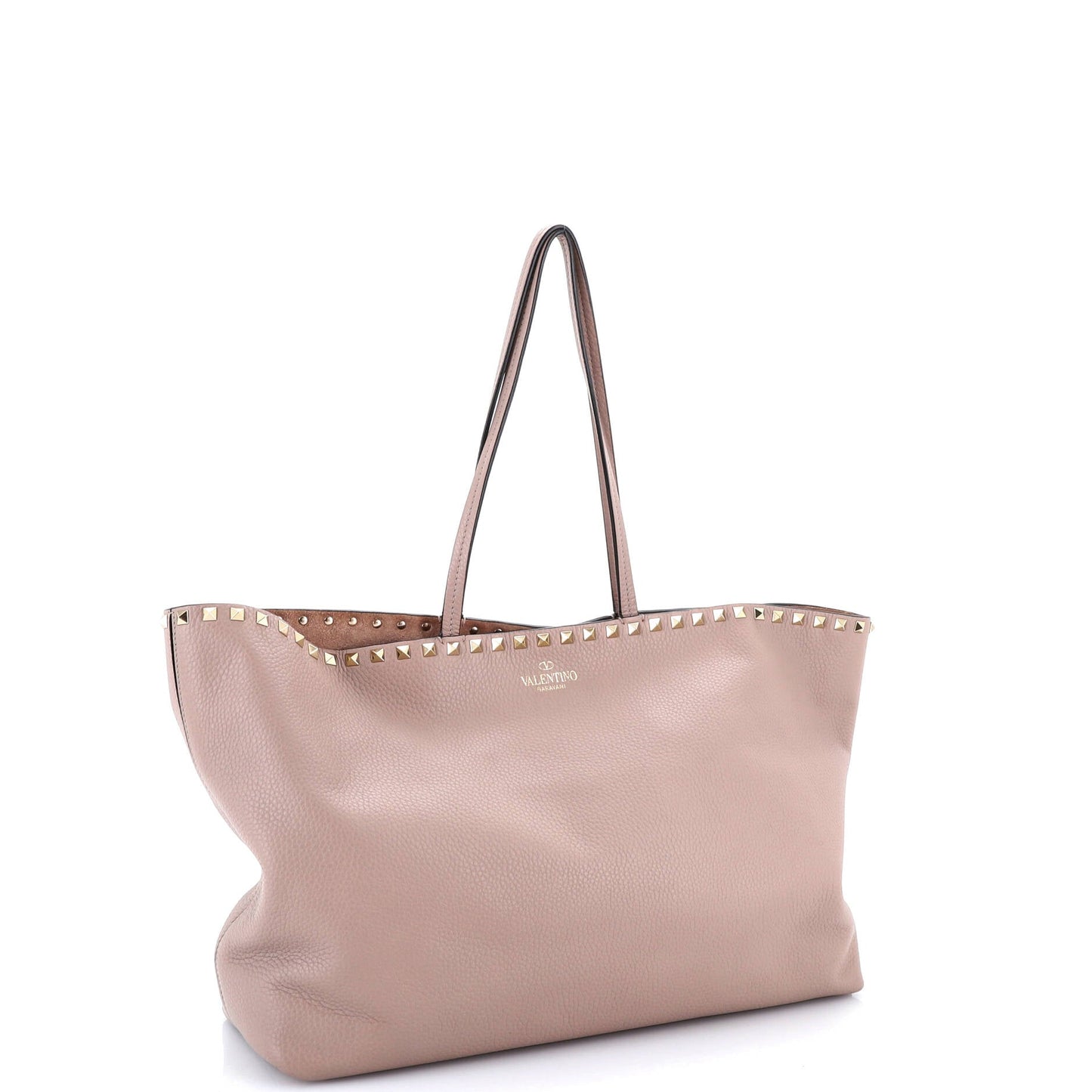 Rockstud Shopper Tote Leather Medium