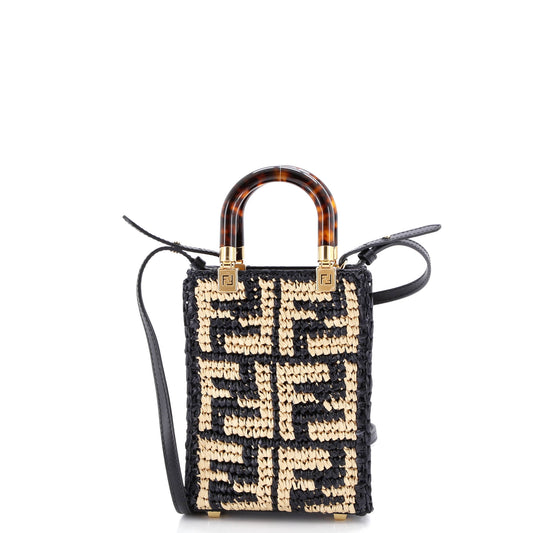 Sunshine Shopper Tote Zucca Raffia Mini