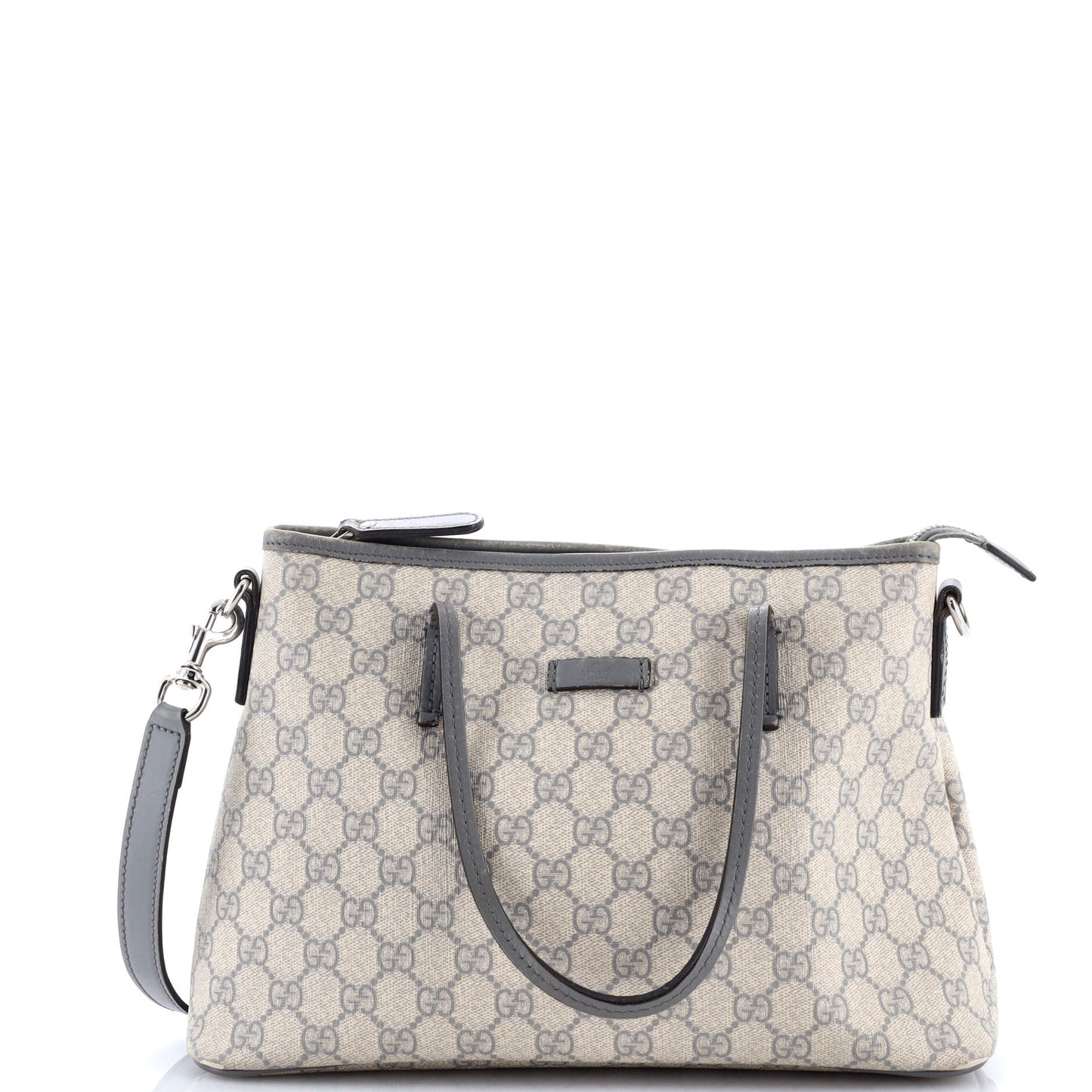 Convertible Zip Tote GG Coated Canvas with Leather Medium