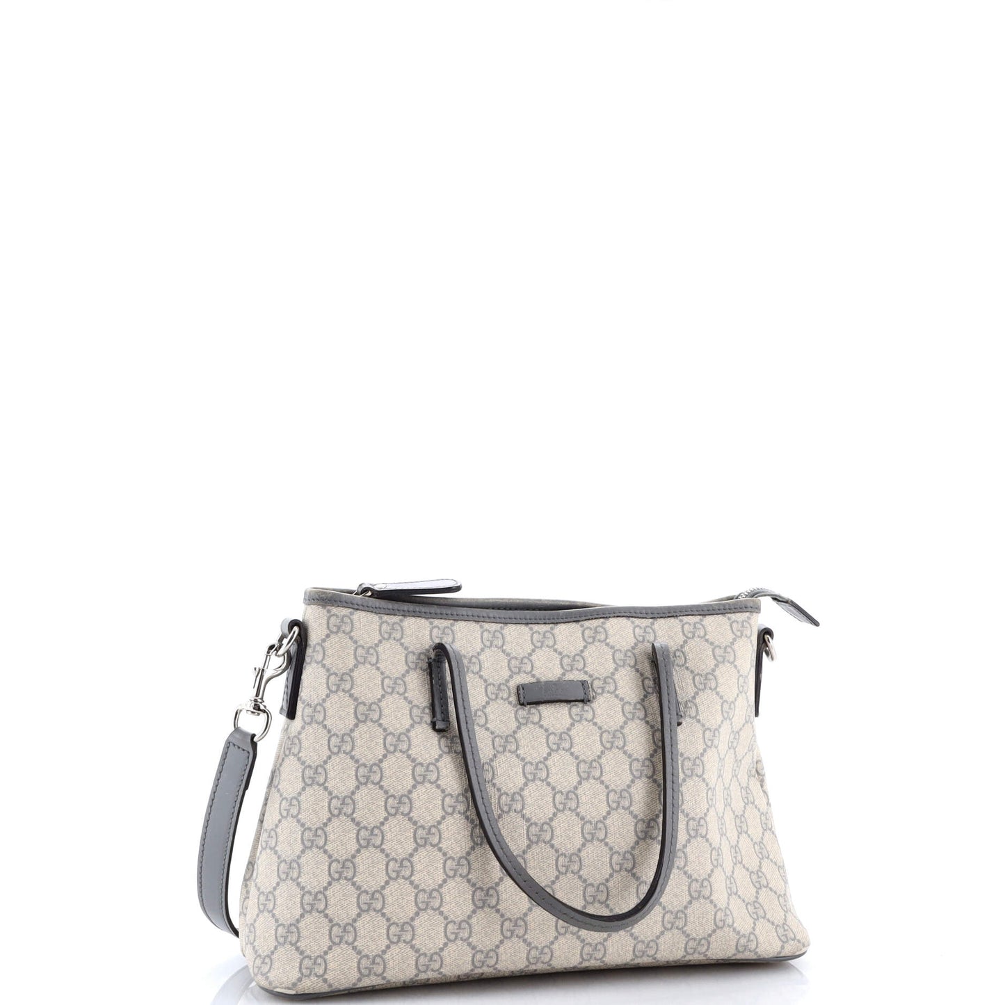 Convertible Zip Tote GG Coated Canvas with Leather Medium