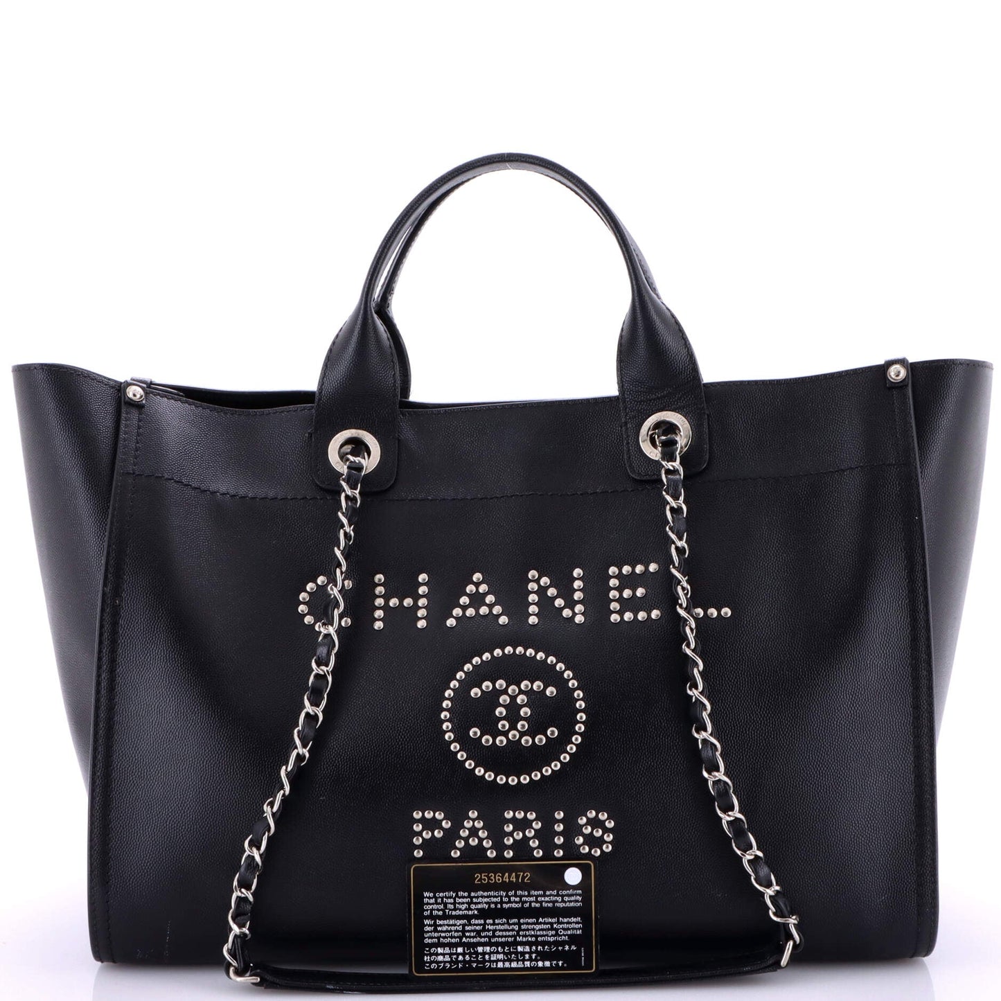 Deauville Tote Studded Caviar Medium