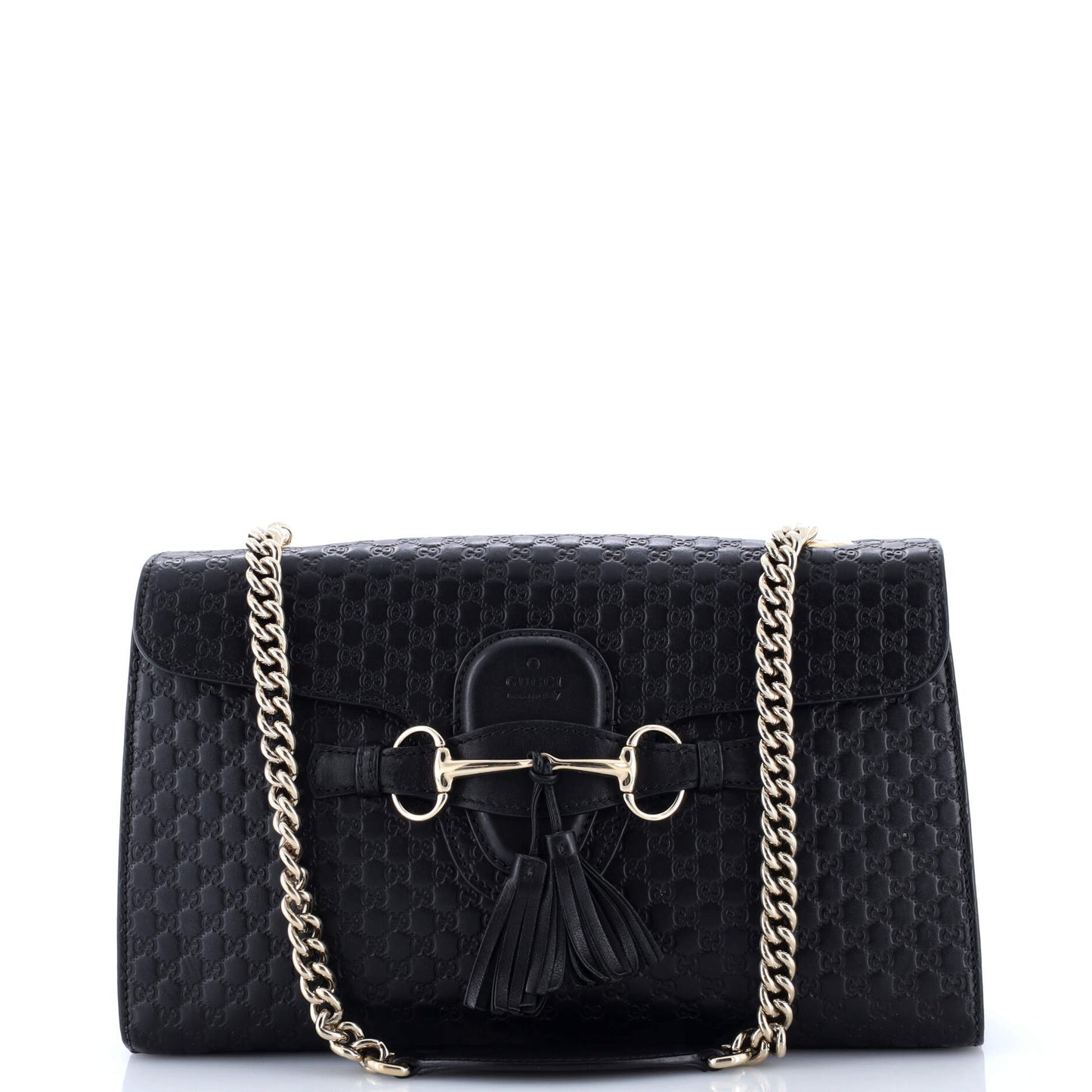 Emily Chain Flap Bag Microguccissima Leather Medium