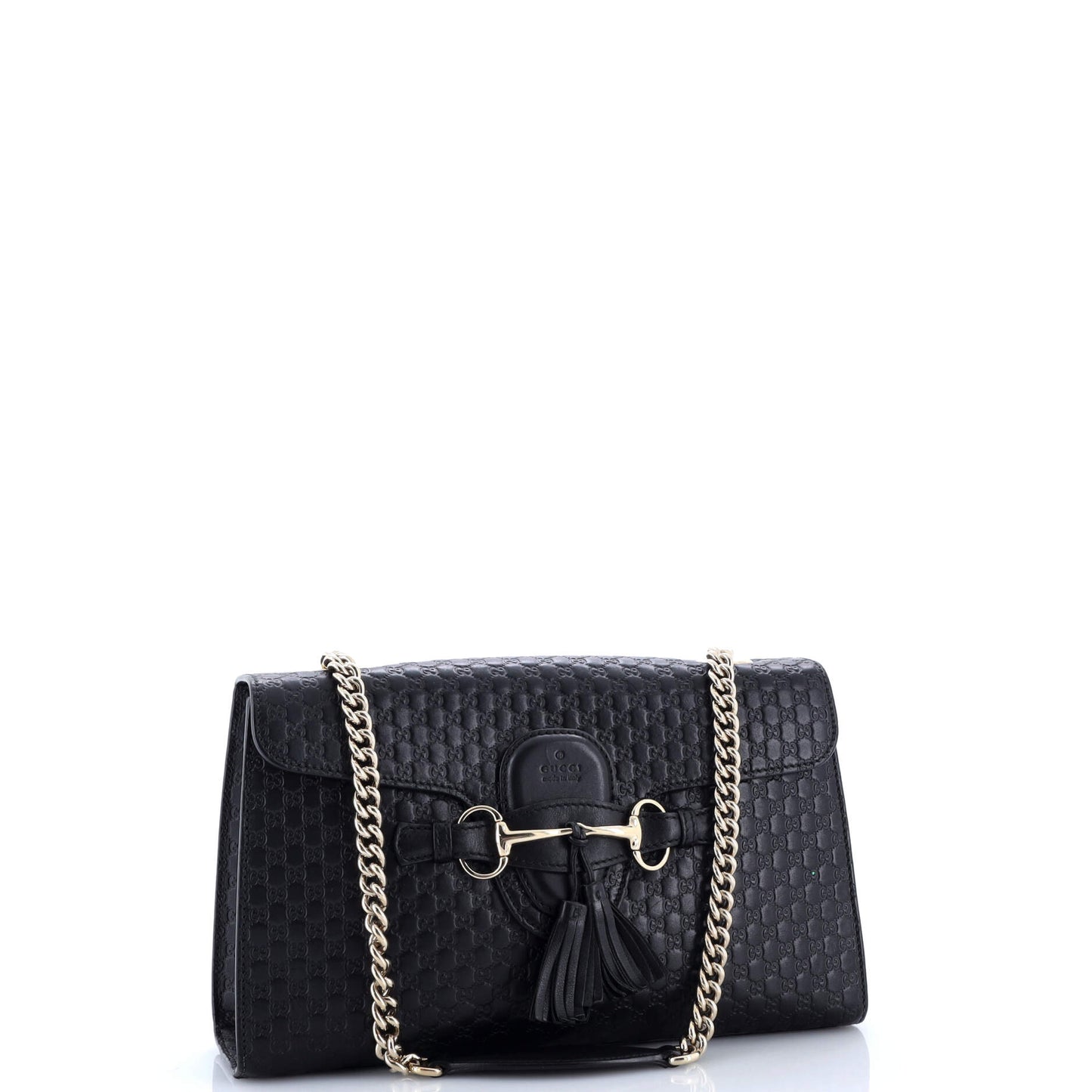 Emily Chain Flap Bag Microguccissima Leather Medium