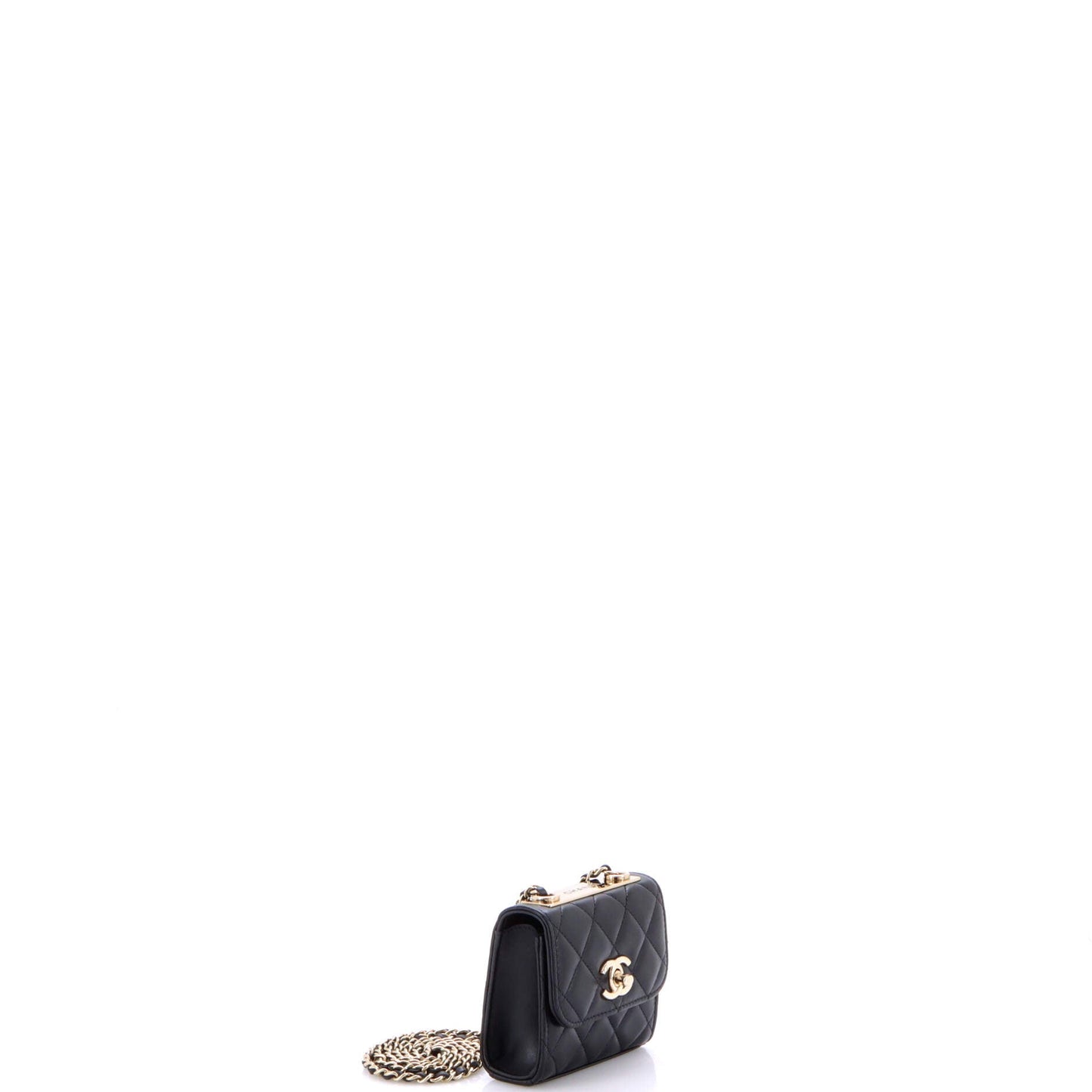 Trendy CC Clutch with Chain Quilted Lambskin Small