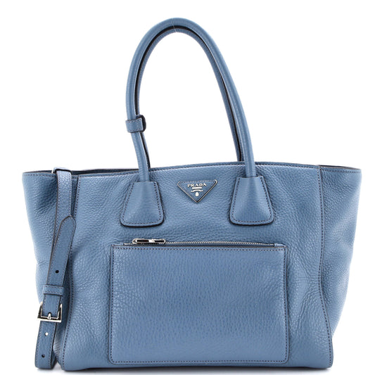 Front Pocket Wing Convertible Tote Vitello Daino