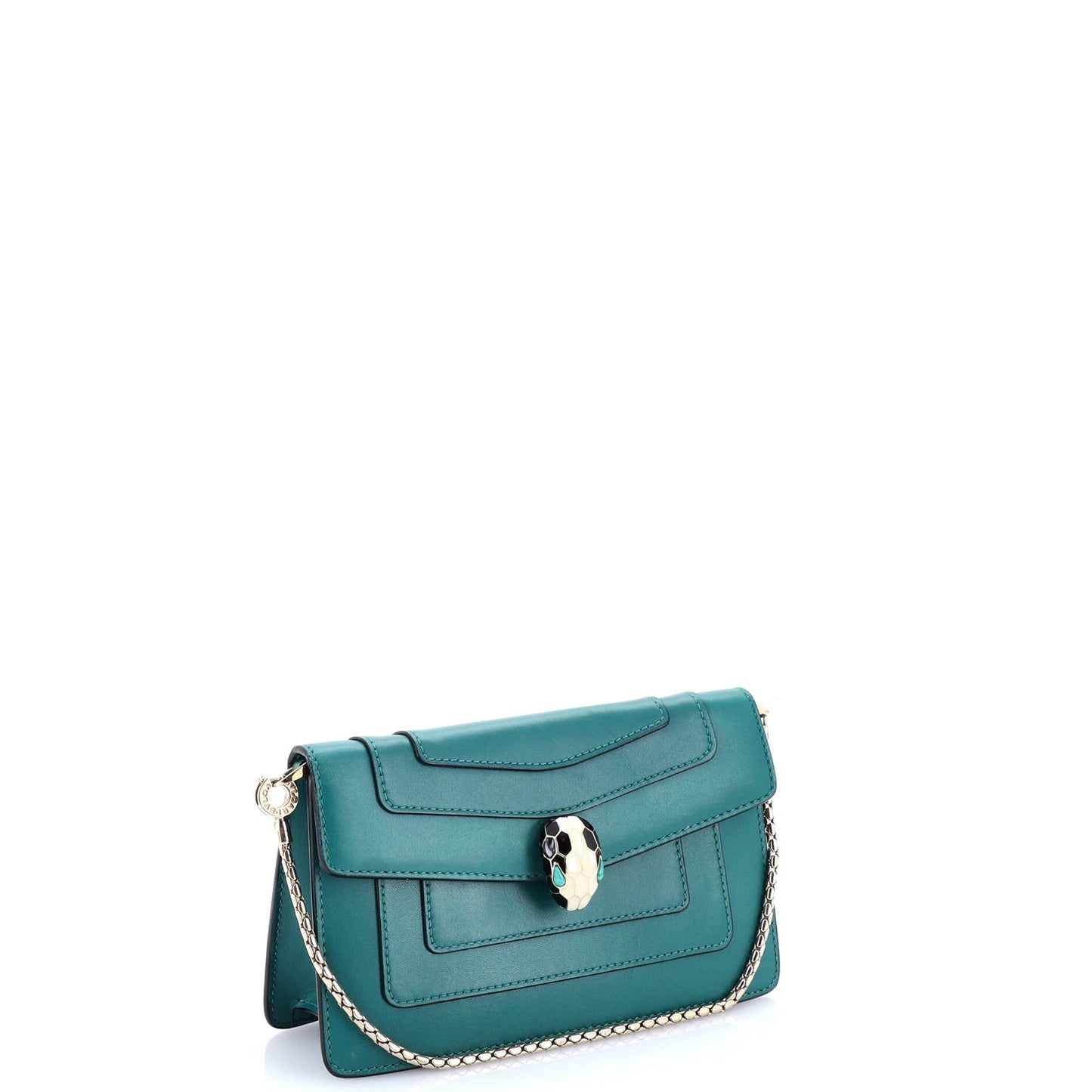 Serpenti Forever Chain Clutch Leather Mini