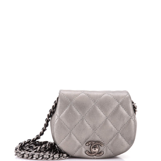 Coco Mail Clutch with Chain Quilted Calfskin Mini