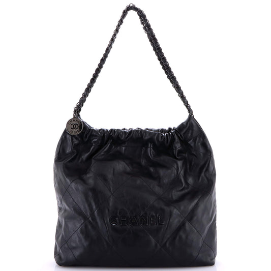 22 Chain Hobo Quilted Calfskin Medium
