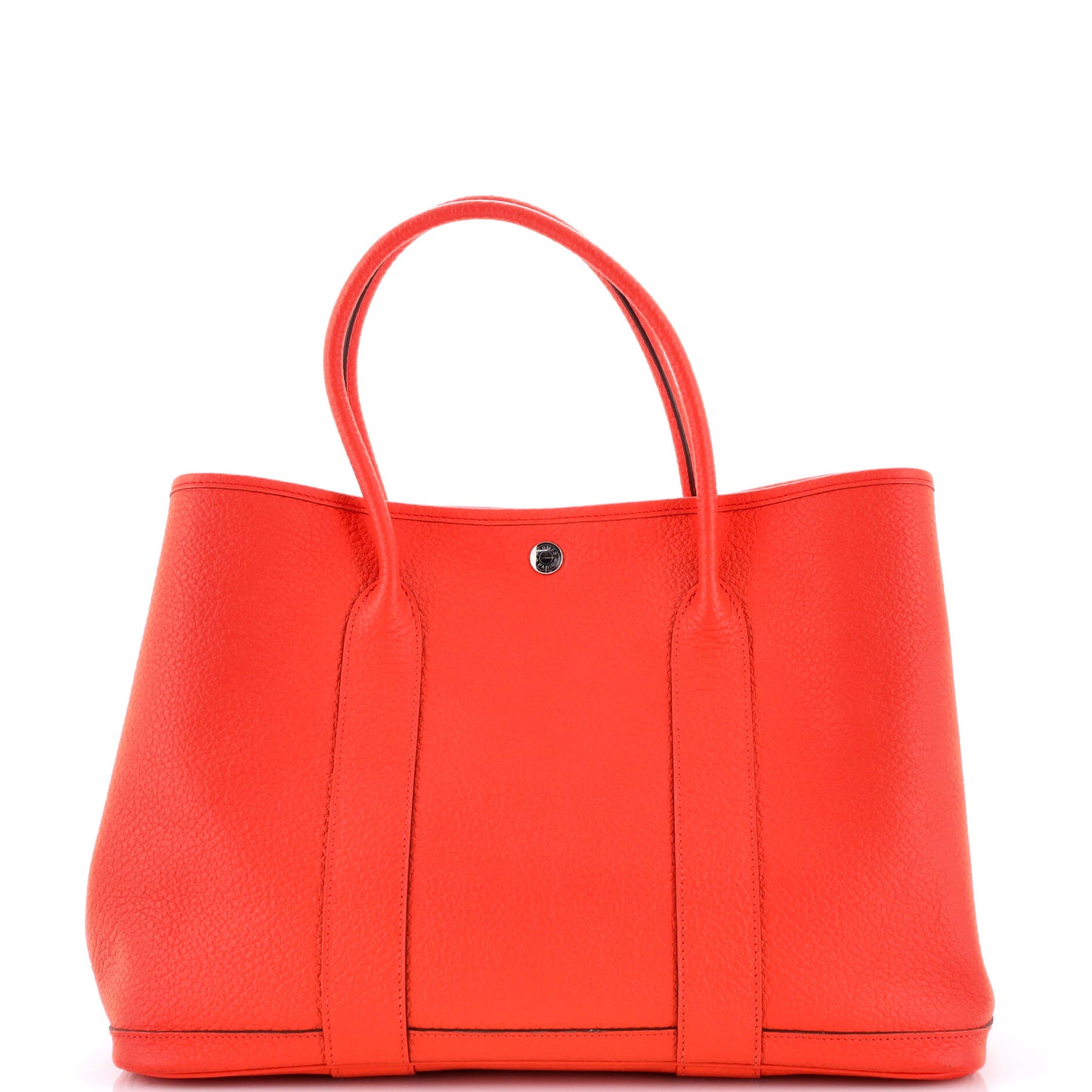 Garden Party Tote Leather with Printed Interior 36