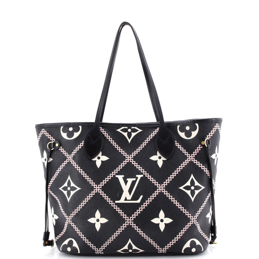 Neverfull NM Tote Monogram Empreinte Giant Broderies MM