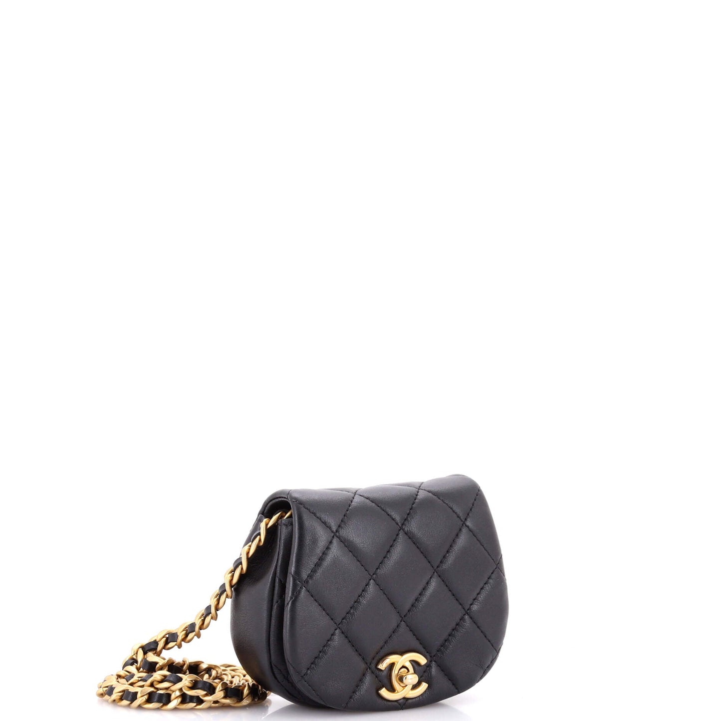 Coco Mail Clutch with Chain Quilted Calfskin Mini