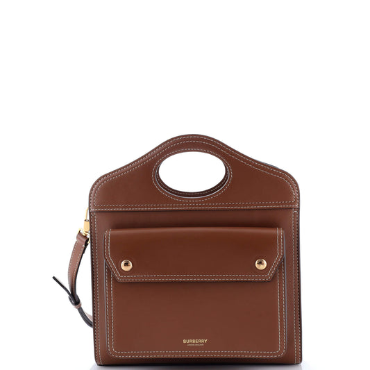 Pocket Tote Leather Mini