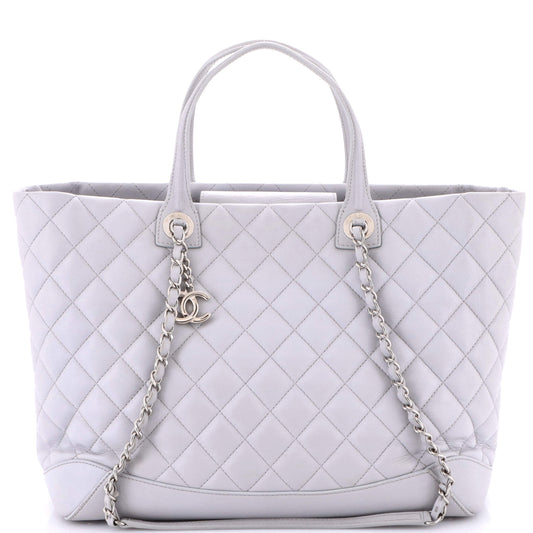 Easy Shopping Tote Quilted Calfskin Large