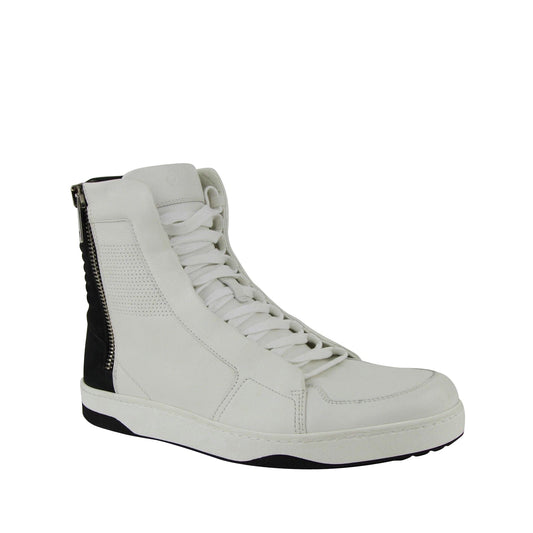 Gucci Zip Up Black / White Suede / Leather Hi Top Sneakers 386743 9072
