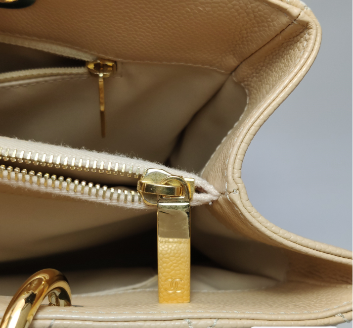 Preloved Chanel GST tote bag beige 33cm 250223781076188