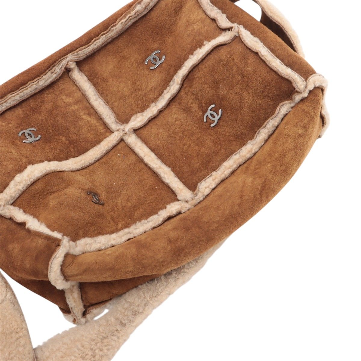 Chanel Brown vintage Coco Mark Mouton shoulder bag Suede MR2504202500157