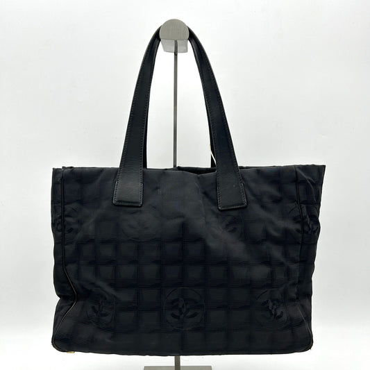 Chanel Tote Bagtravel Line Nylon Black  WD459597