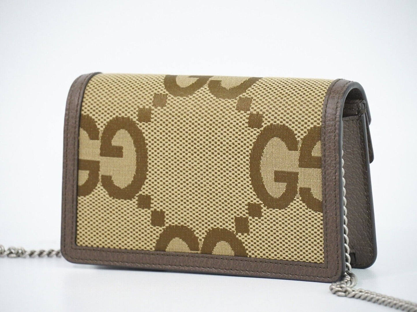 Gucci Dionysus Flap Messenger Bag Shearling Beige Canvas Crossbody Bag Bag