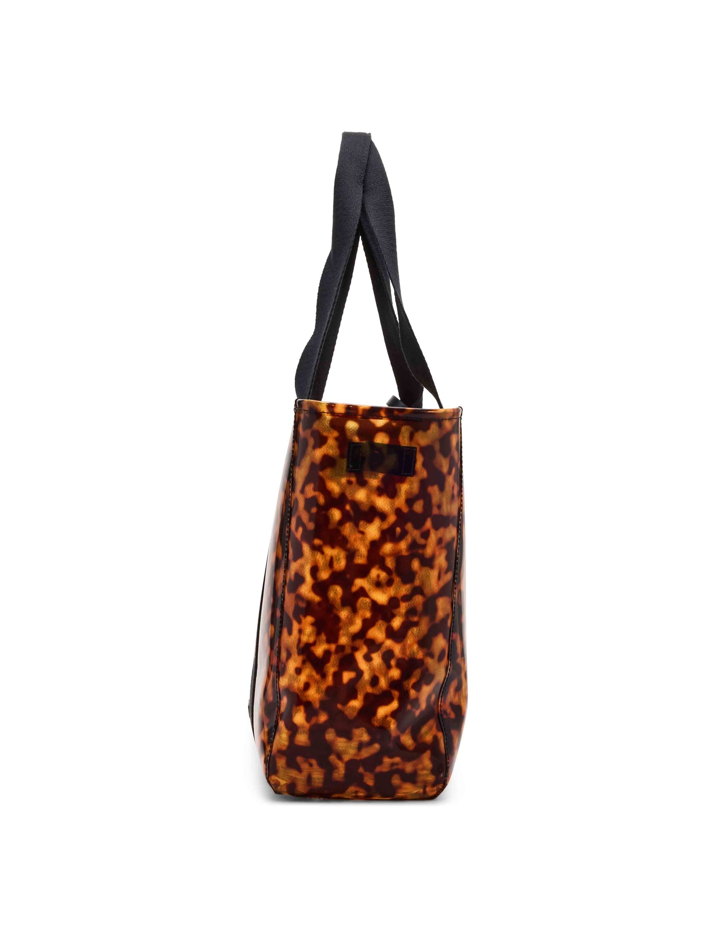 Tortoise Tote with Detachable Center Zip Compartment