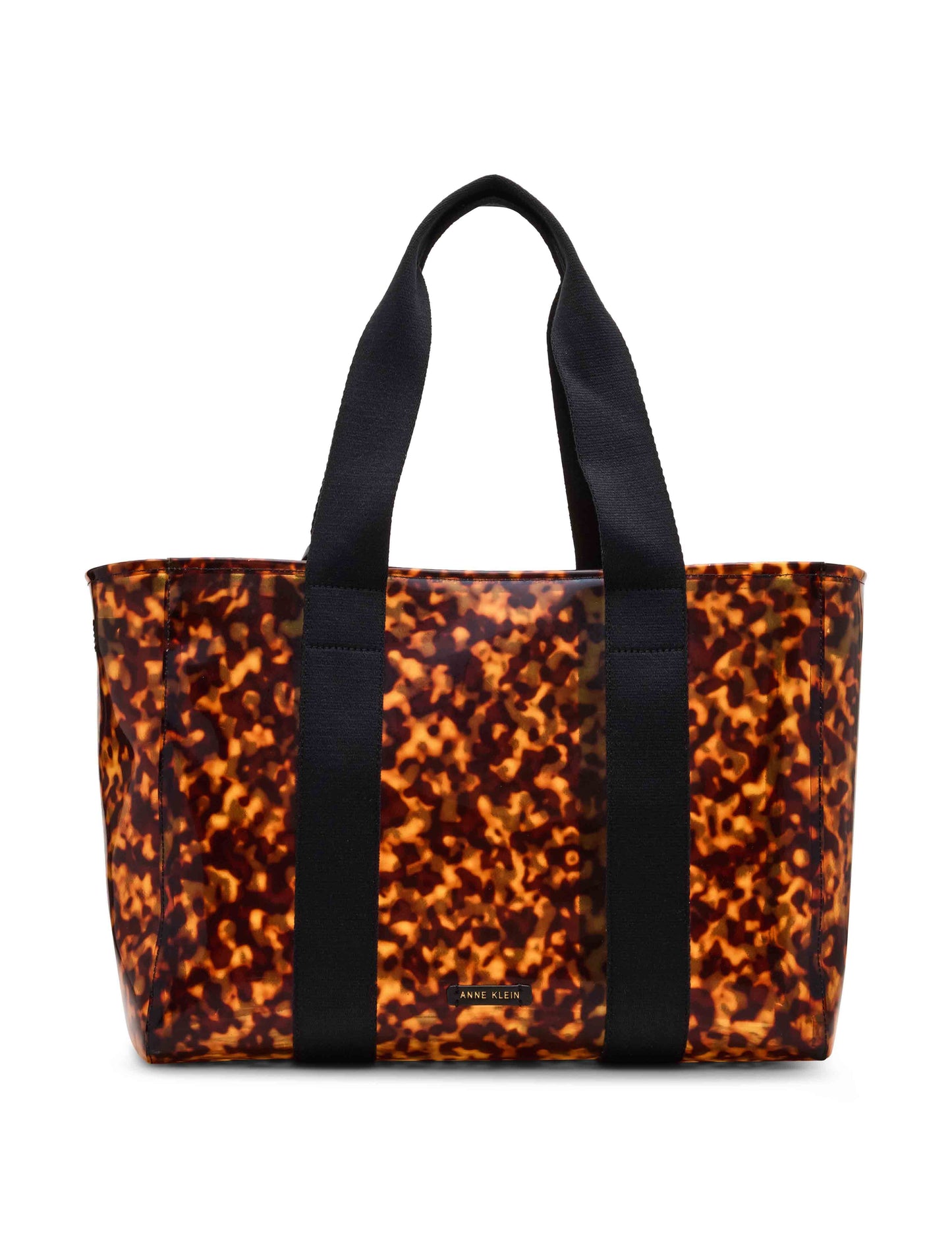 Tortoise Tote with Detachable Center Zip Compartment