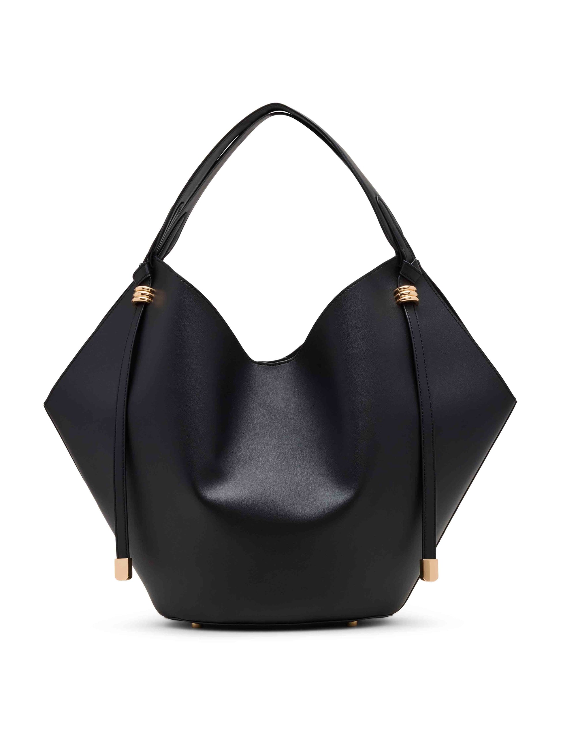 Anne Klein Black Large Hobo Tote with Pouch