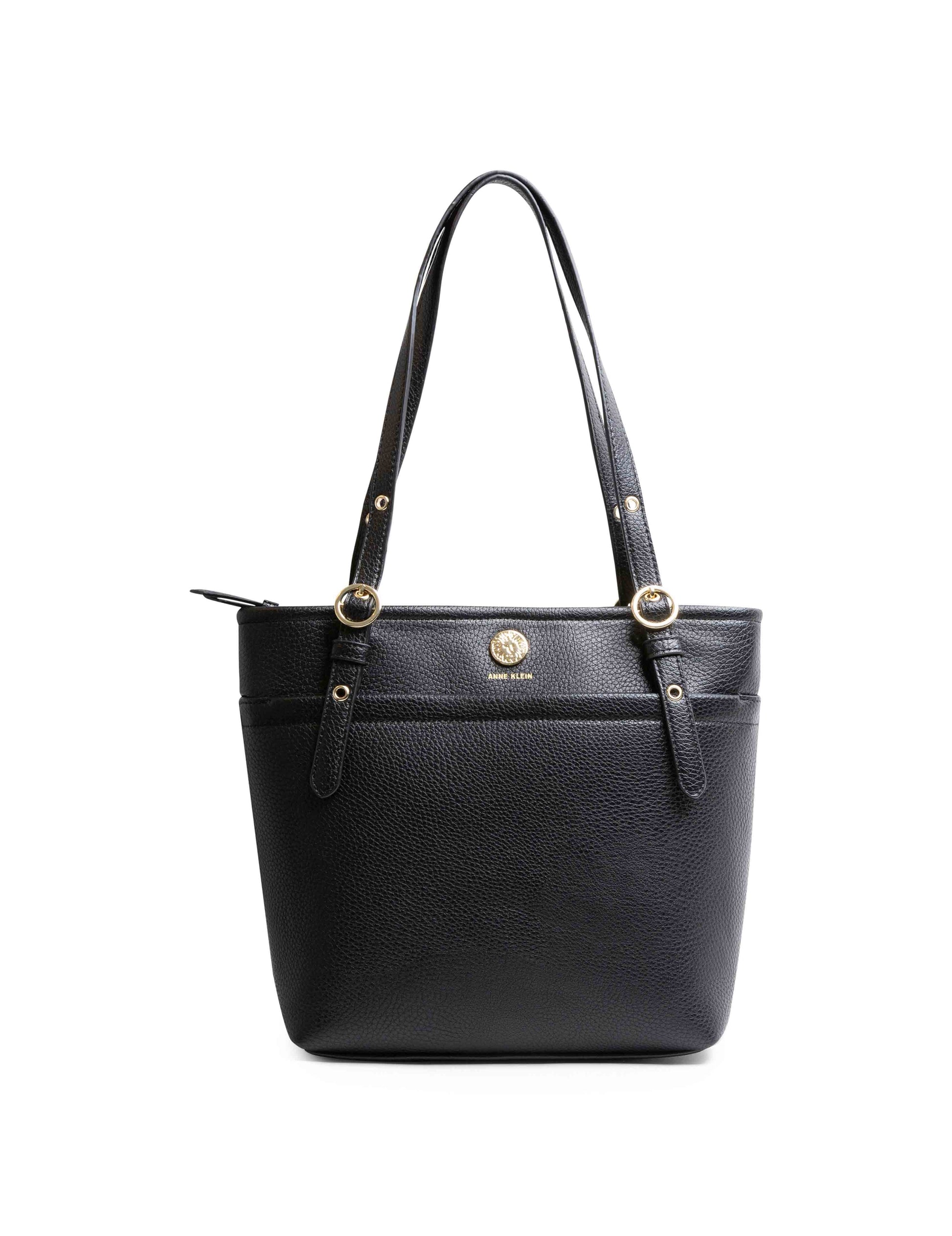 Anne Klein Black Pocket Tote