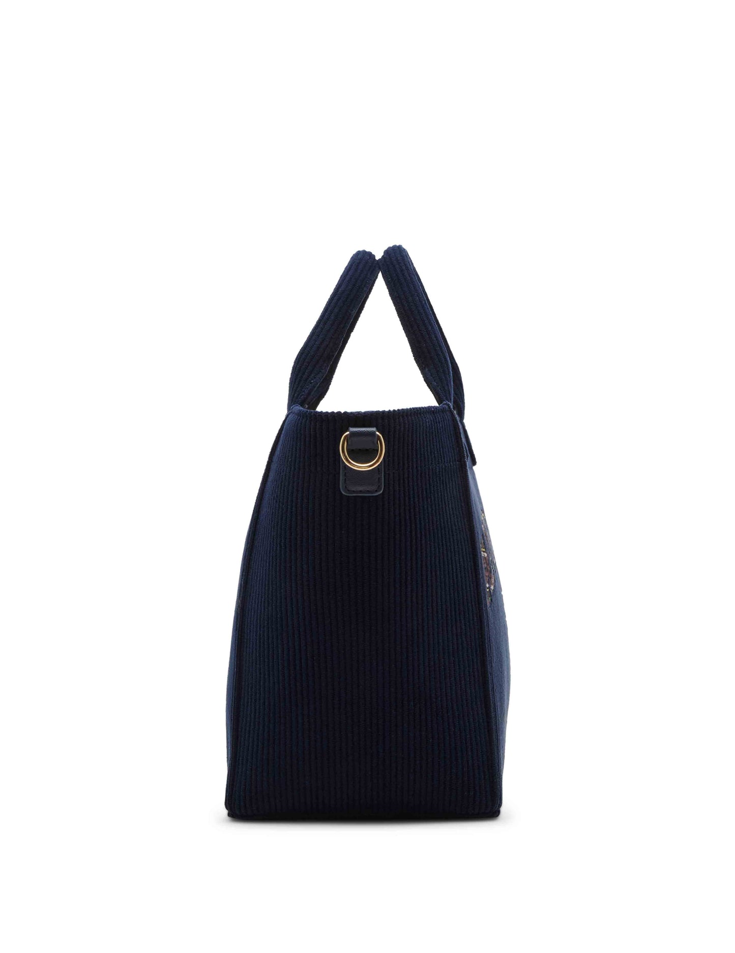 Small Corduroy Tote with Convertible Strap