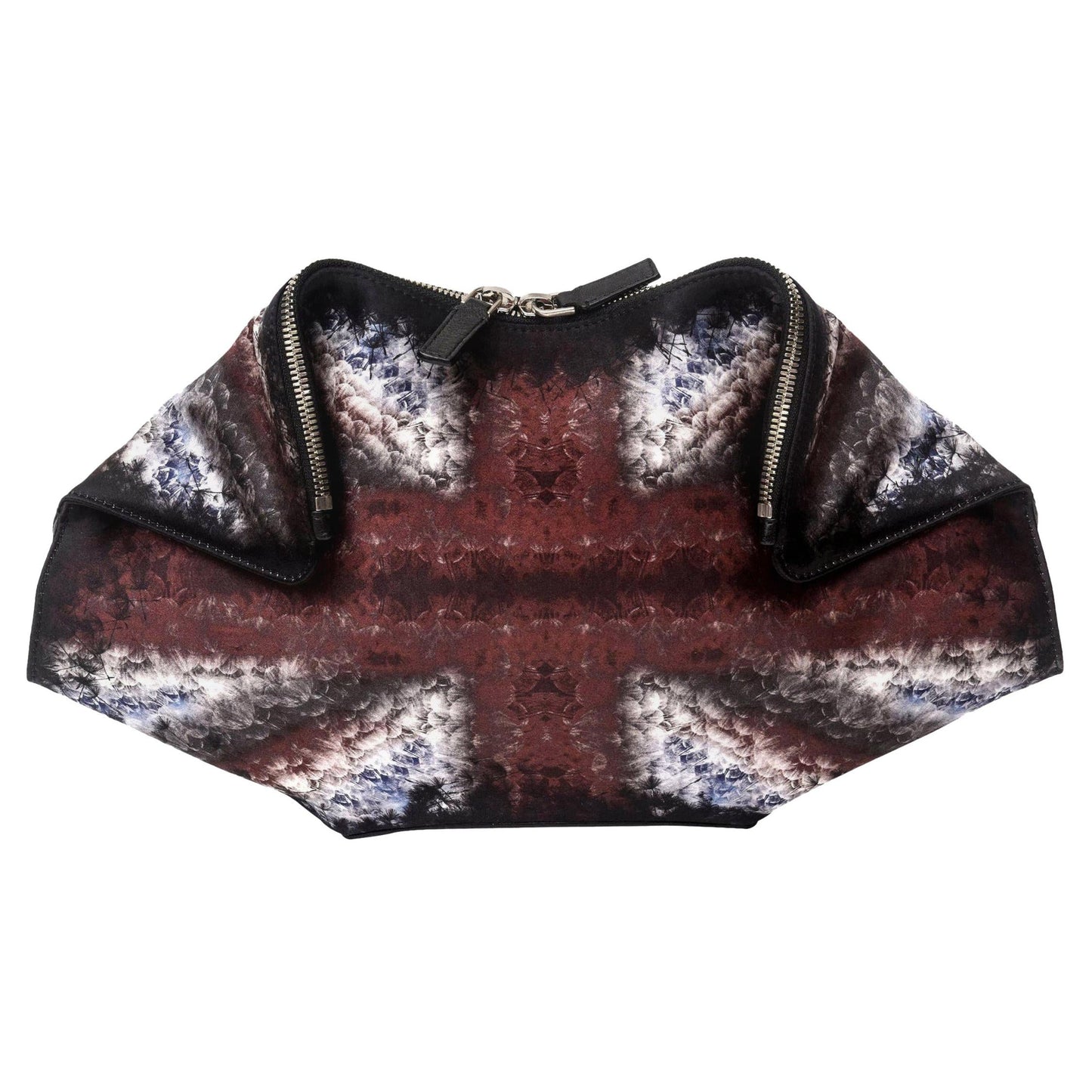 ALEXANDER MCQUEEN SILK SATIN DE MANTA CLUTCH