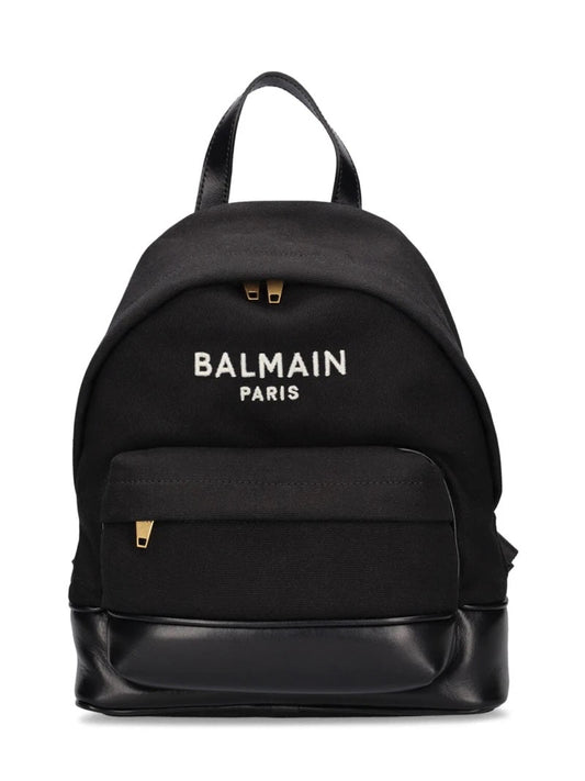 BALMAIN KIDS LOGO EMBROIDERED BACKPACK
