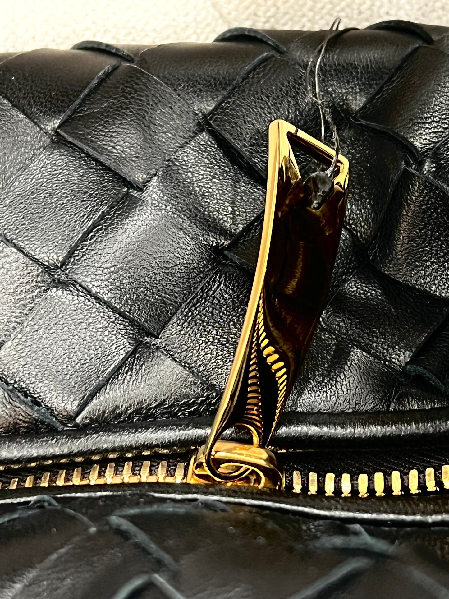 BOTTEGA VENETA JODIE KNOTTED INTRECCIATO LAMBSKIN LEATHER TOTE